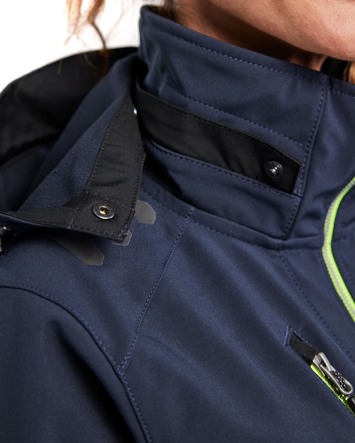 Blåkläder Damen 4719 Softshelljacke – dunkelmarine/gelb