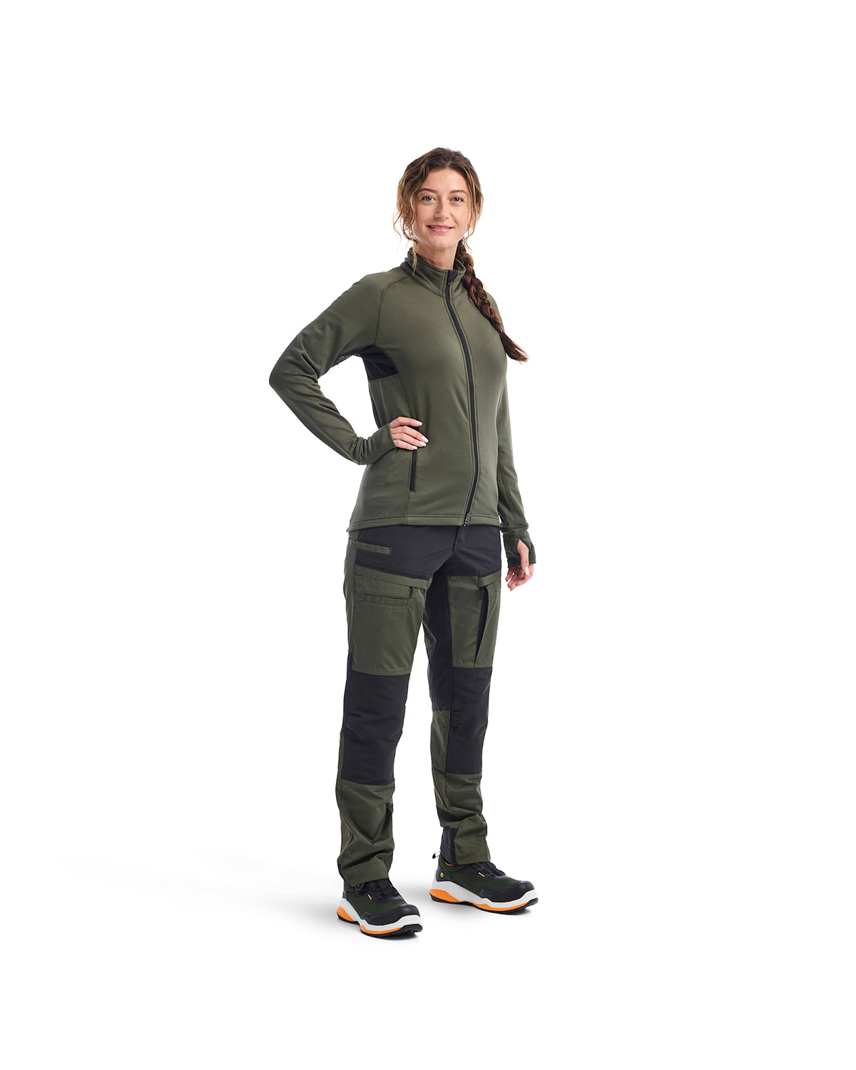 Blåkläder Damen 7166 Service Arbeitshose – waldgrün/schwarz