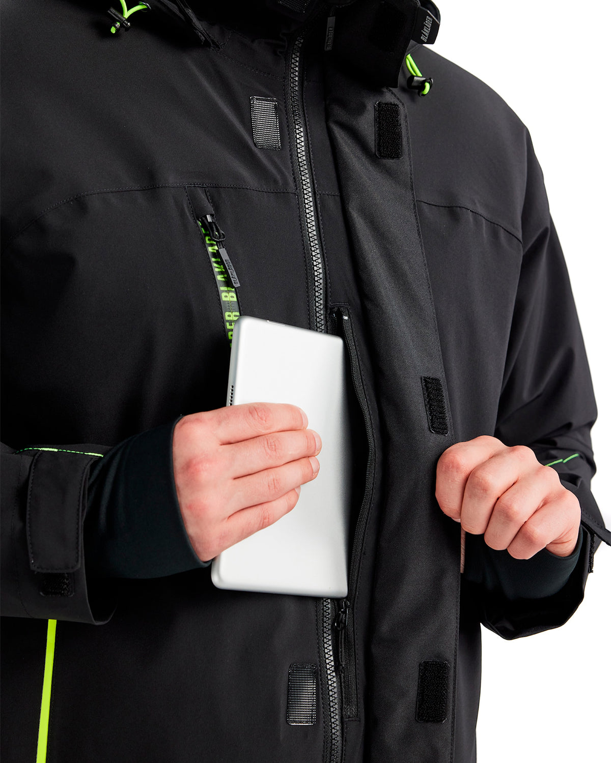 Blåkläder 4484 Stretch Winterjacke – schwarz/gelb