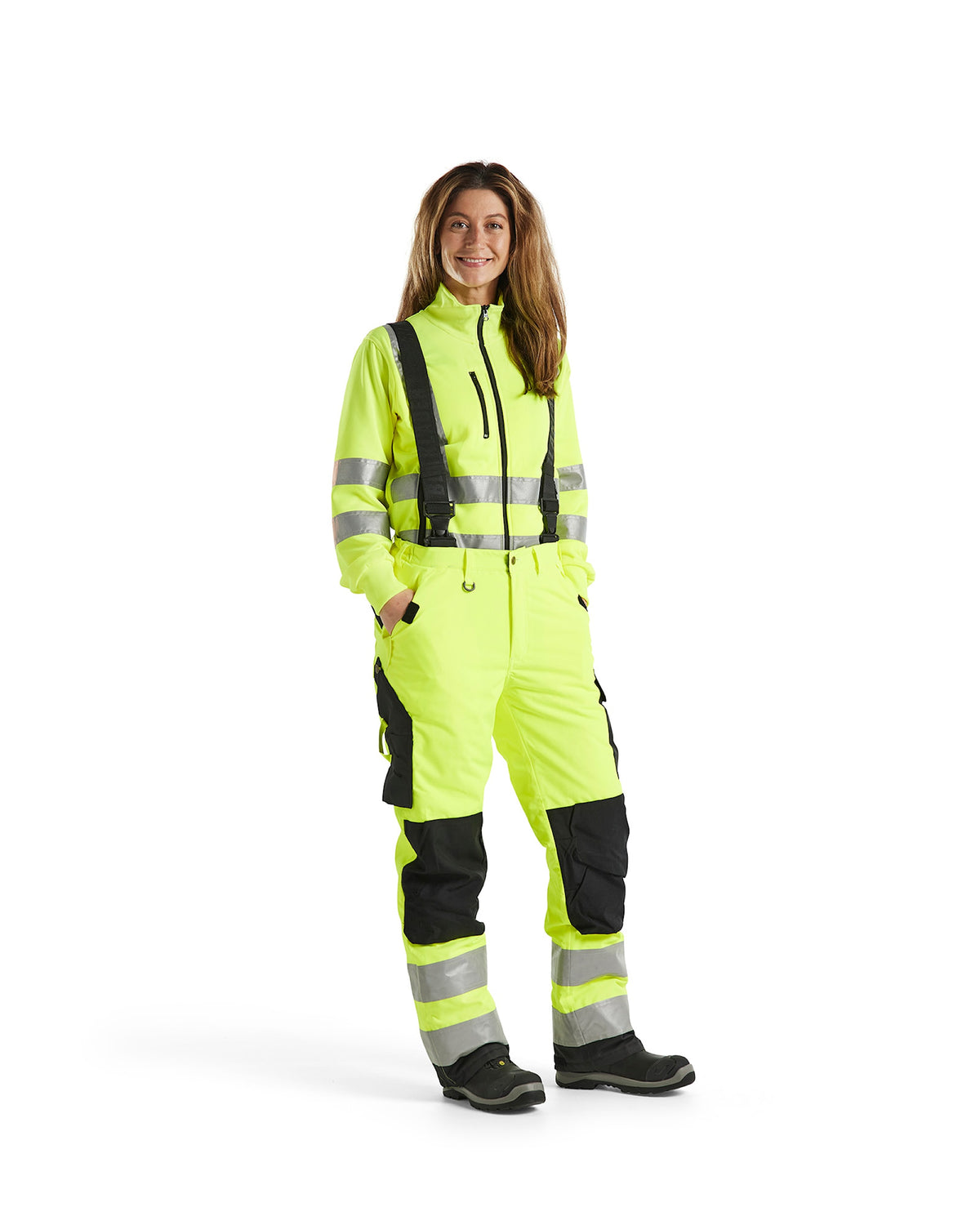 Blåkläder Damen 7885 Warnschutz-Winterhose – gelb/schwarz