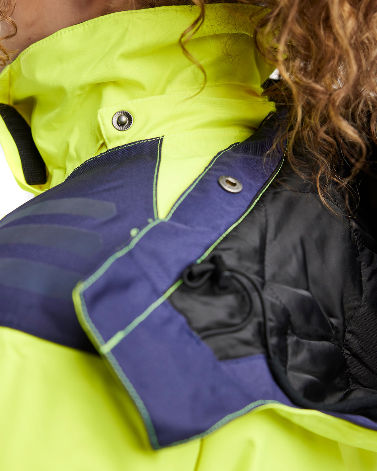 Blåkläder Damen 4456 Warnschutz Winterjacke Kl 2 – gelb/marine