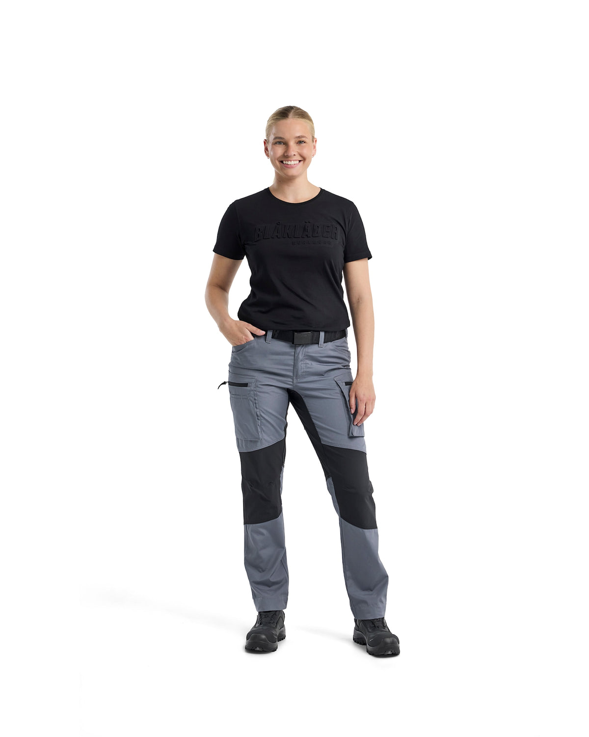 Blåkläder Damen 7159 166g/m² Stretch Servicehose – grau/schwarz