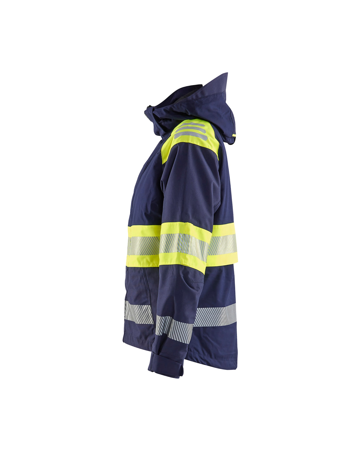 Blåkläder Damen 4430 Warnschutz Regenjacke Kl. 1 – marine/gelb