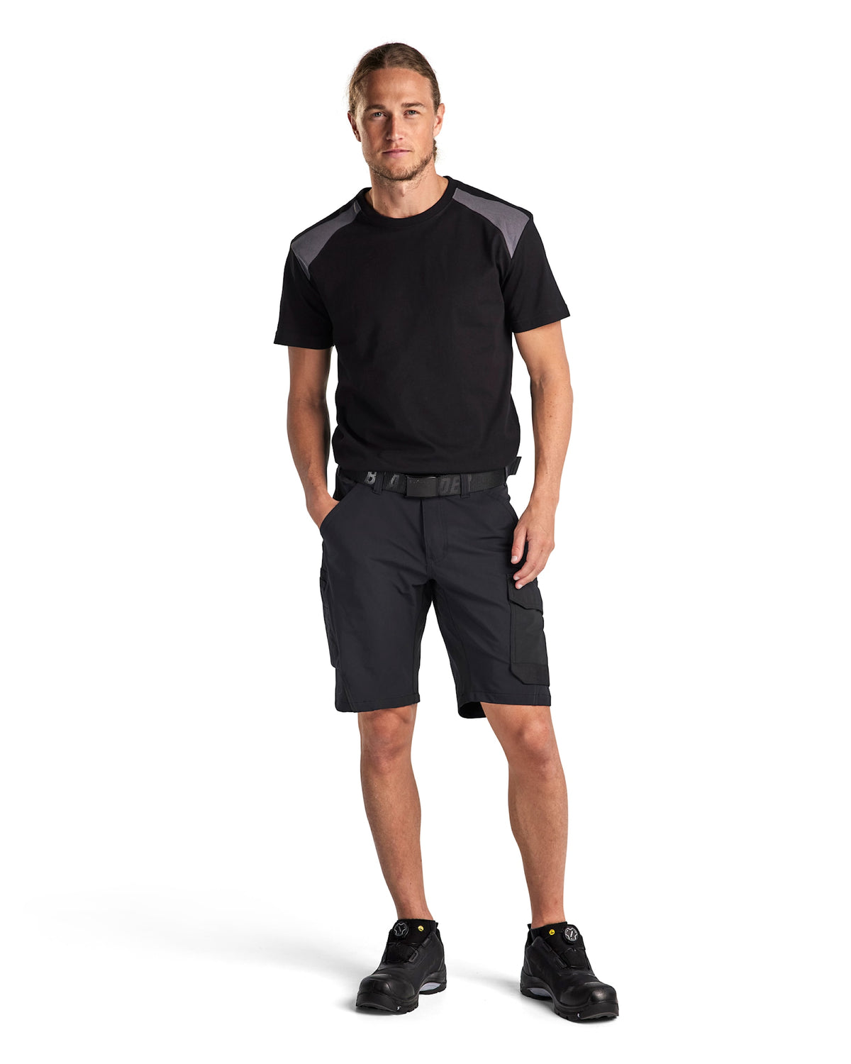 Blåkläder 1423 Stretch Service-Shorts – schwarz/dunkelgrau