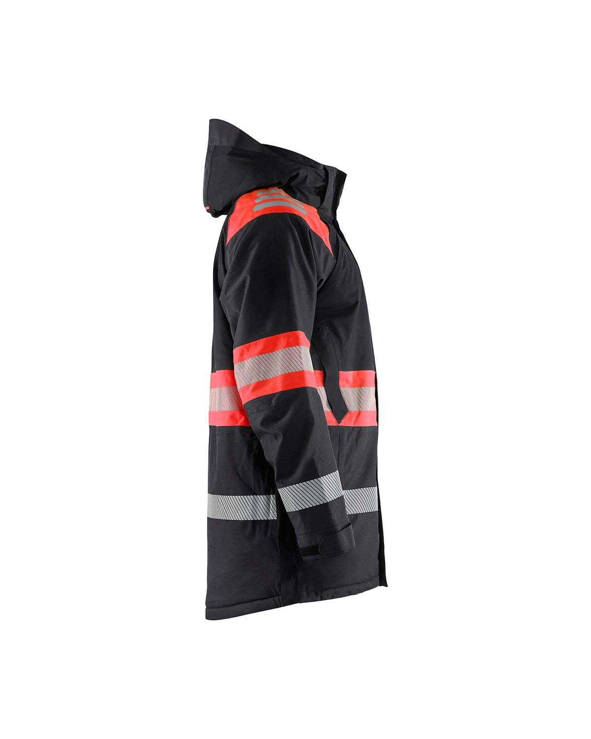 Blåkläder 4485 Warnschutz Winterparka Kl. 1 – schwarz/rot