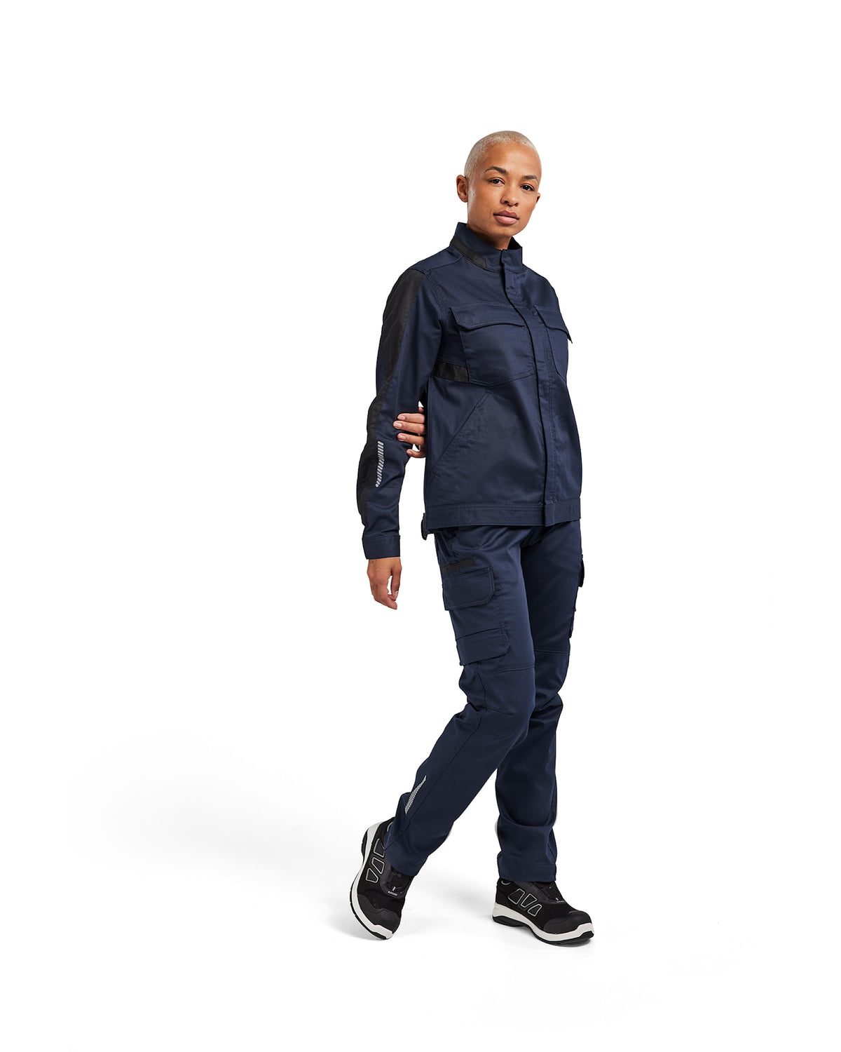 Blåkläder Damen 4443 Industrie Stretch Bundjacke – dunkelmarine/schwarz