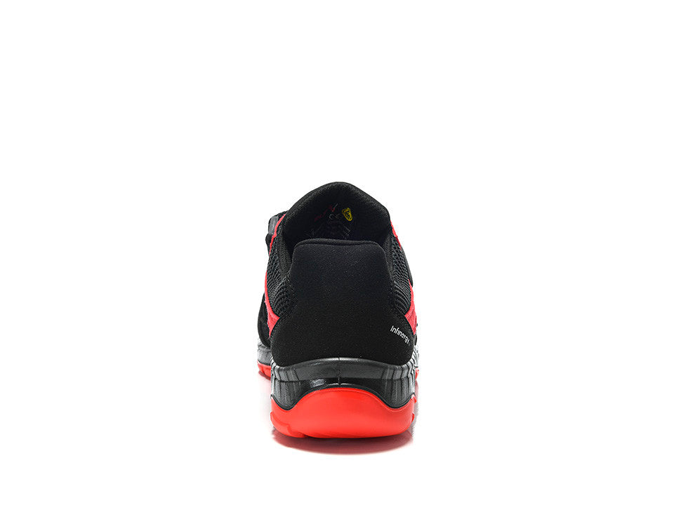 Elten Lonny W Easy S1P Sicherheitssandale rot – schwarz
