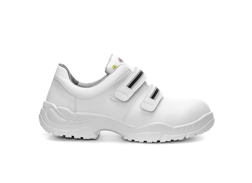 Elten Strap Low ESD S3 Sicherheitshalbschuh weiß – weiß