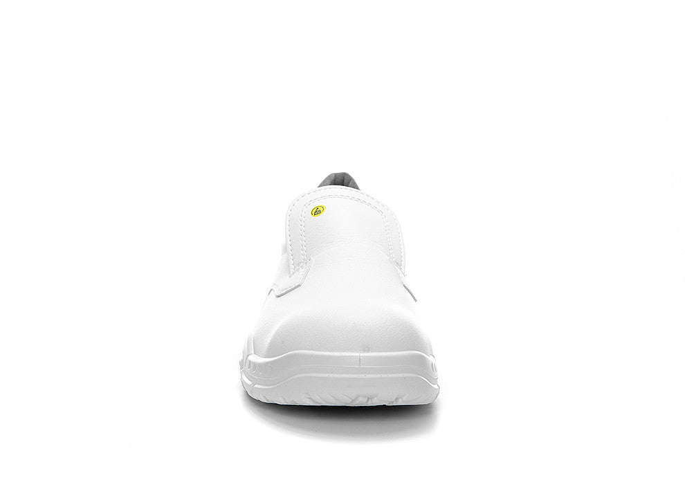 Elten Slipper Low S2 Sicherheitshalbschuh weiß – weiß