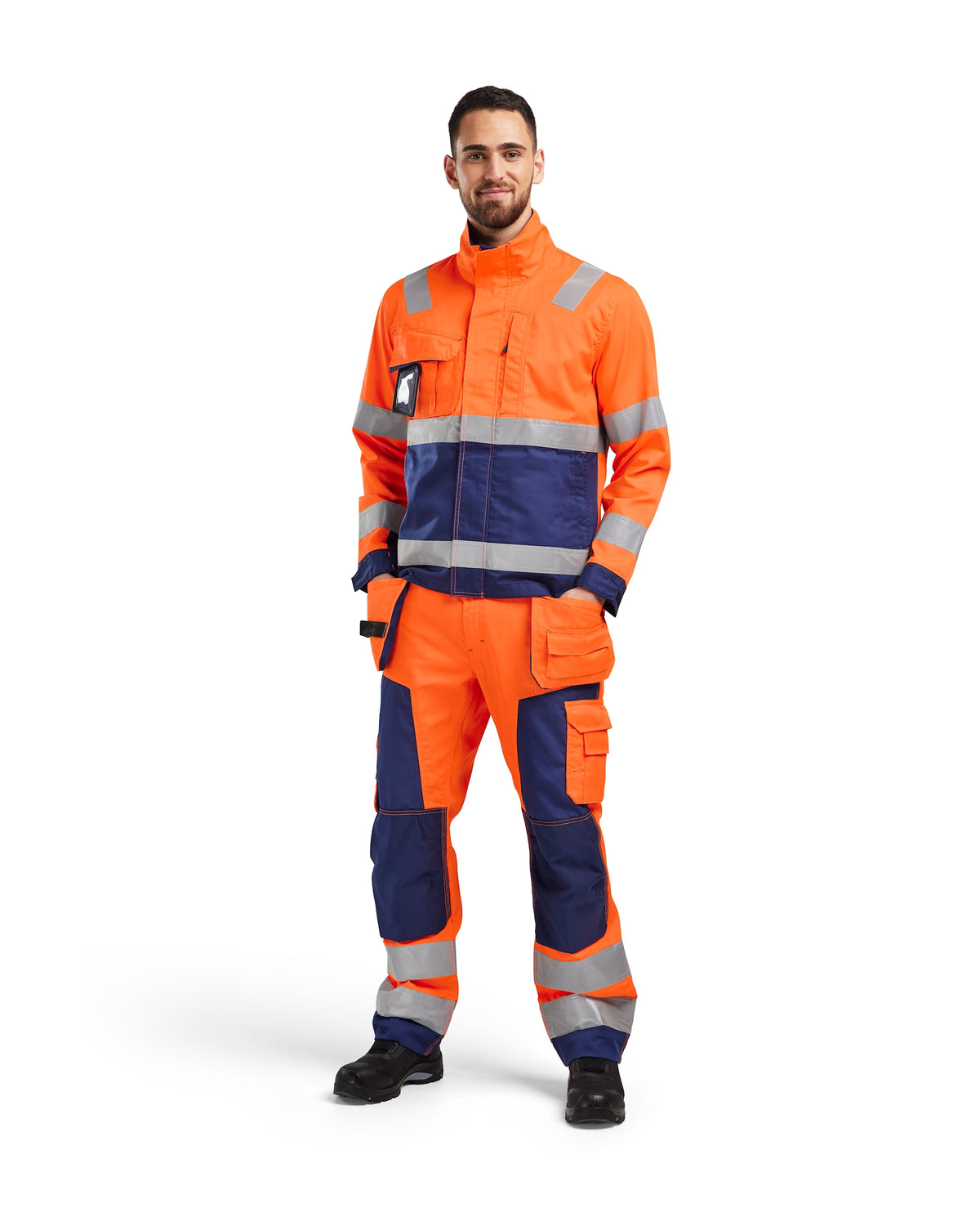Blåkläder 4064 Warnschutz Bundjacke – orange/marine