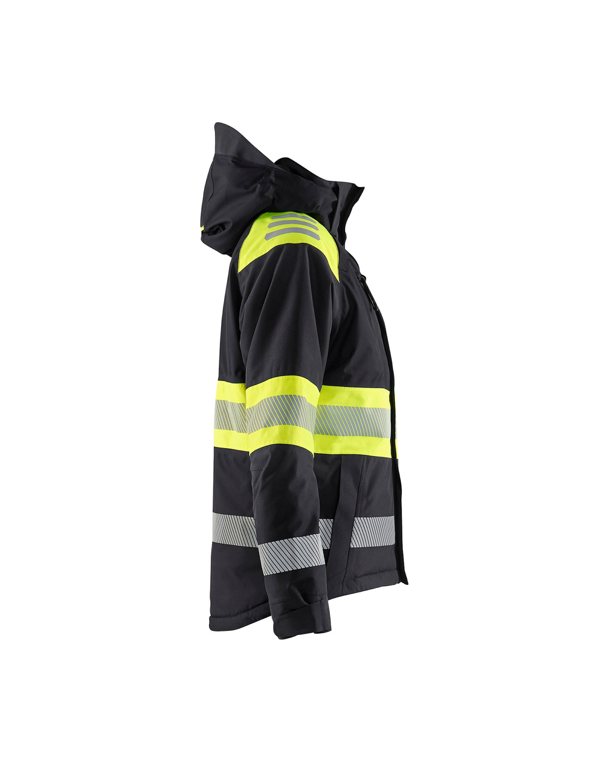 Blåkläder Damen 4470 Warnschutz Winterjacke Kl 1 – schwarz/gelb