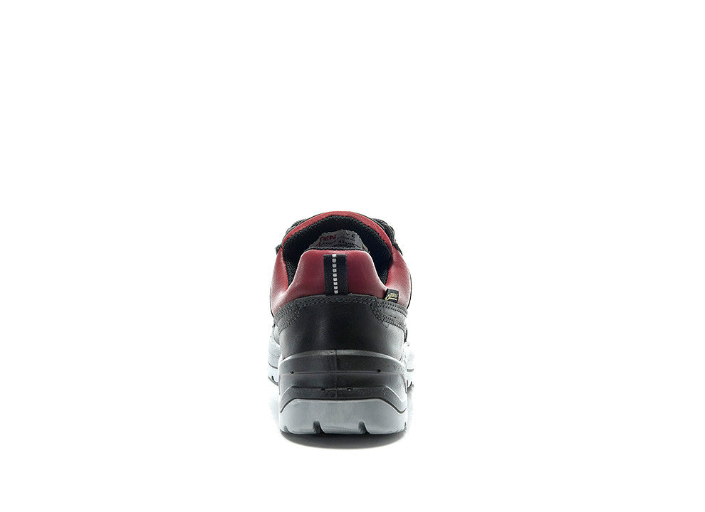 Elten Damen Lena GTX BLACK-RED LOW S3 Halbschuh schwarz – schwarz