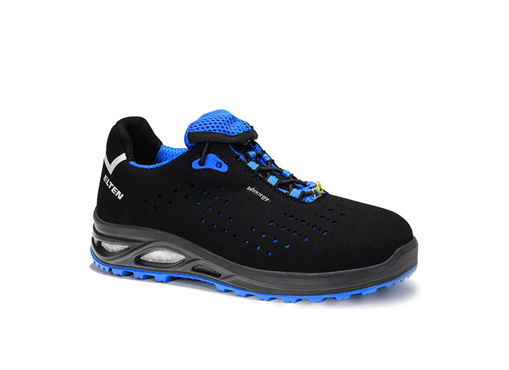 Elten Damen Impulse Lady Xxtl LOW S1P Halbschuh blau – schwarz