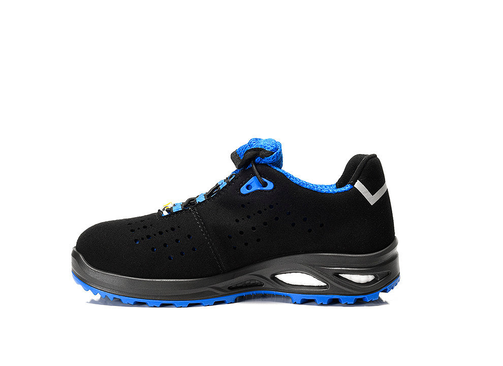 Elten Damen Impulse Lady Xxtl LOW S1P Halbschuh blau – schwarz