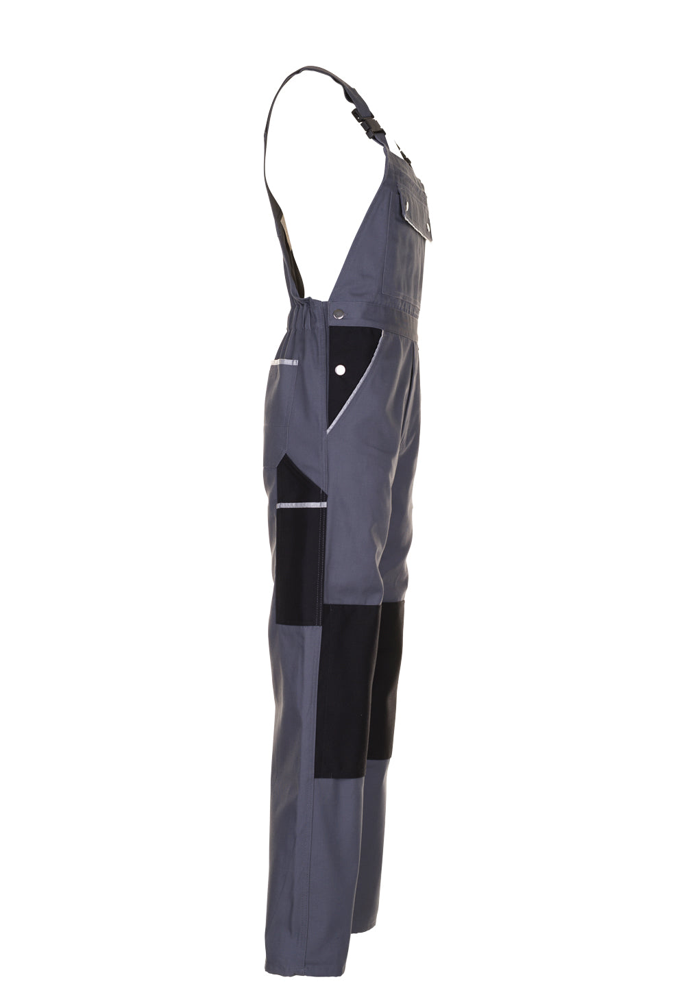 PLANAM Canvas 320 Latzhose grau/schwarz