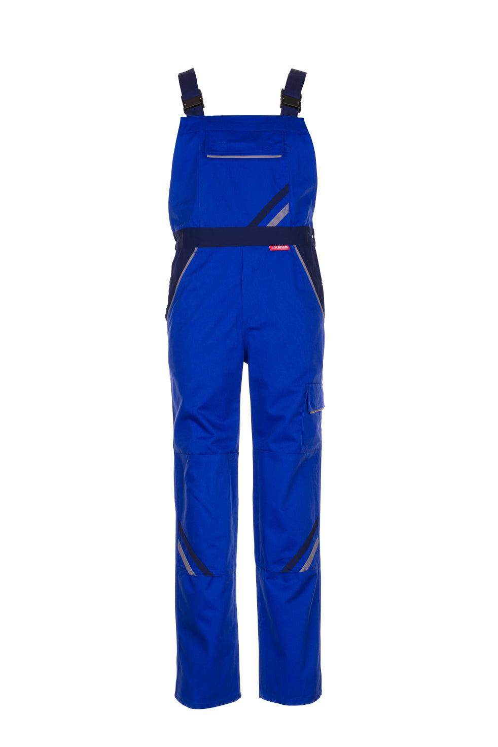 PLANAM Highline Latzhose kornblumenblau/marine/zink