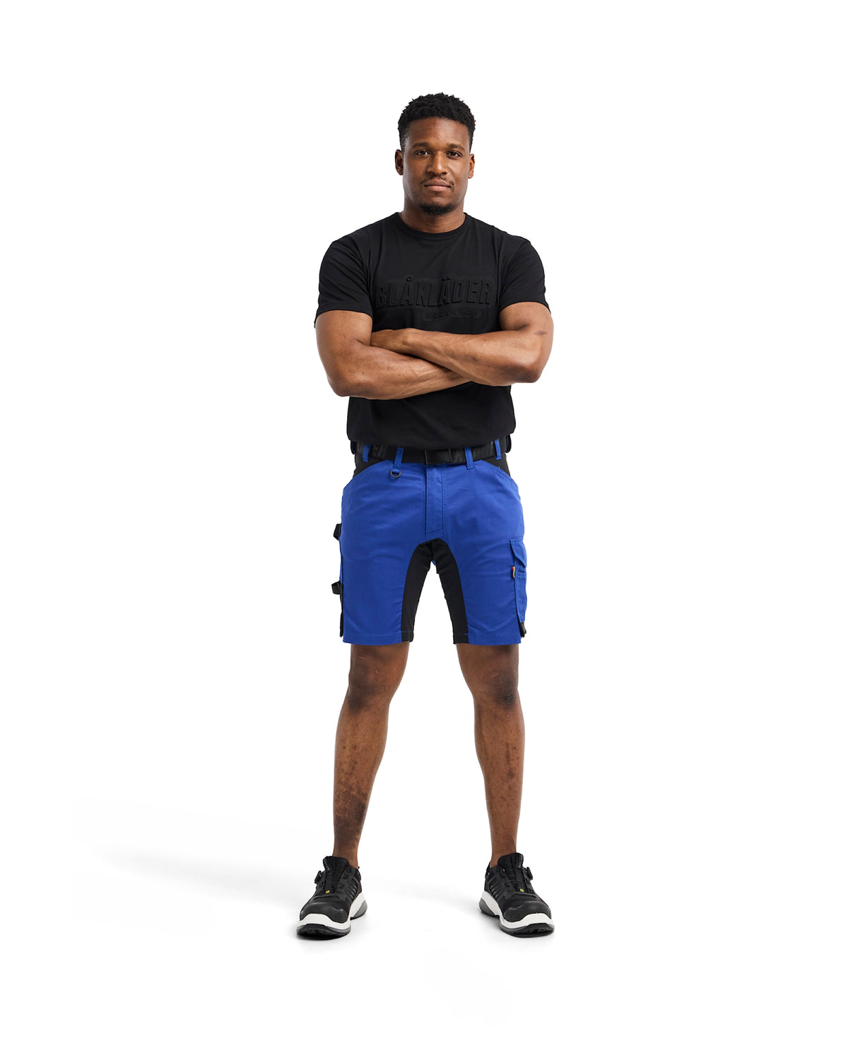 Blåkläder 1753 Arbeitsshorts – kornblau/schwarz