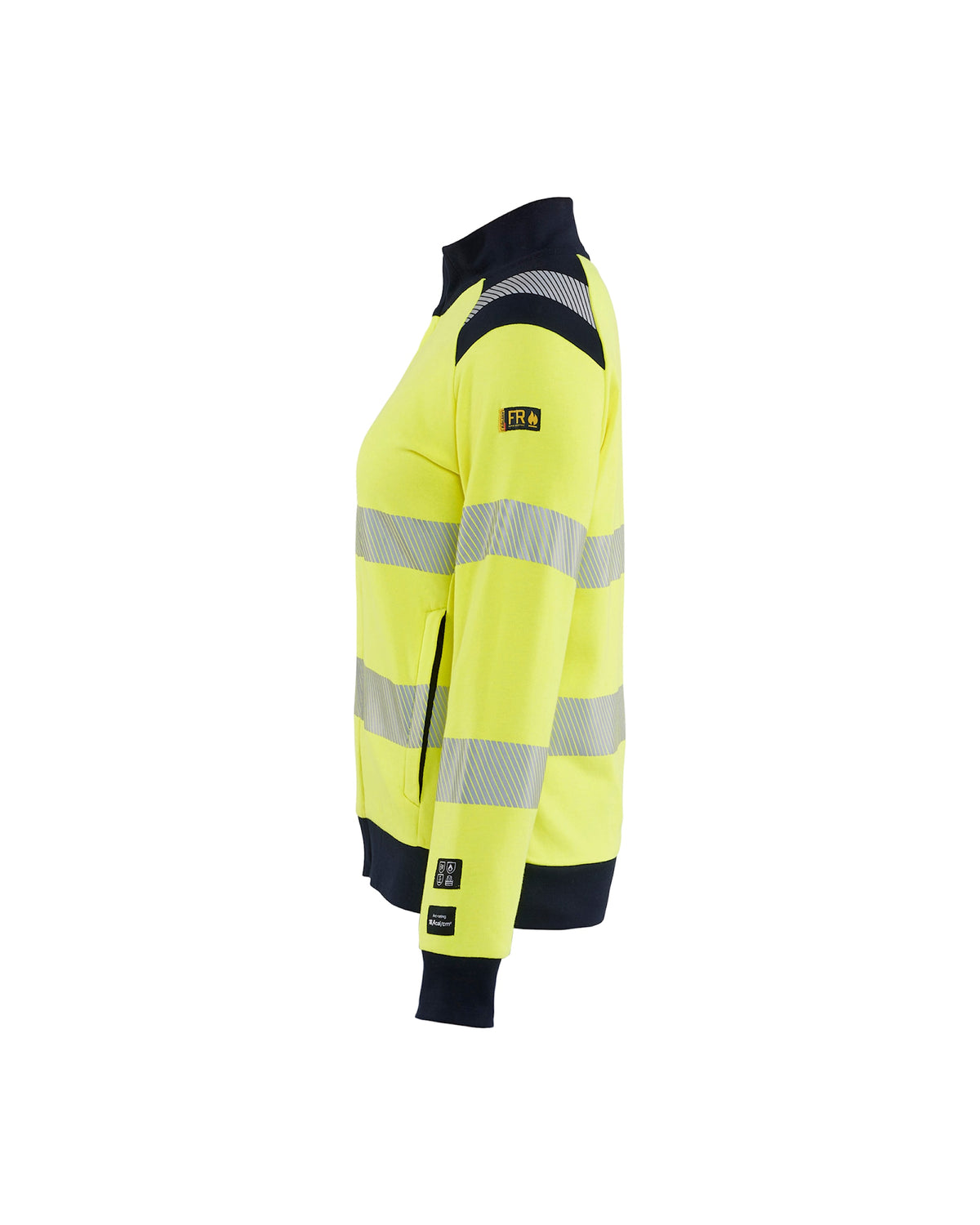 Blåkläder Damen Kl2 3471 Multinorm Sweatjacke gelb – gelb
