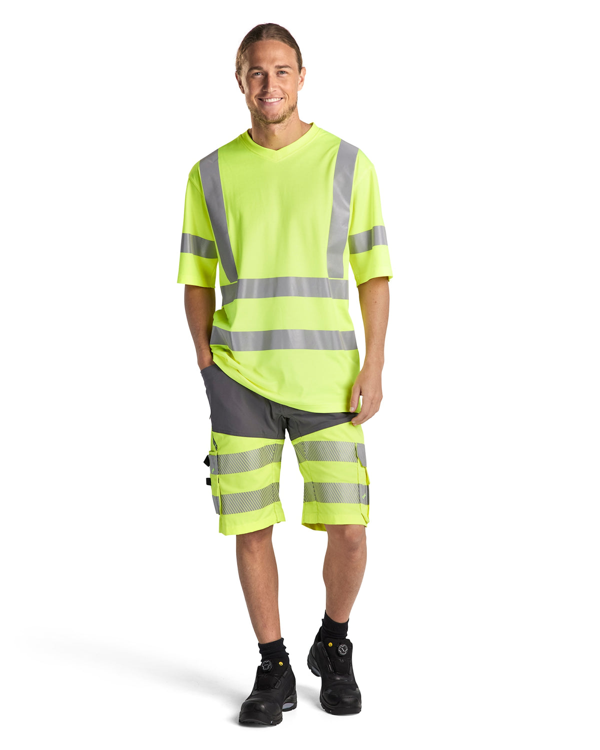 Blåkläder mit UV-Schutz 3380 Warnschutz T-Shirt – gelb