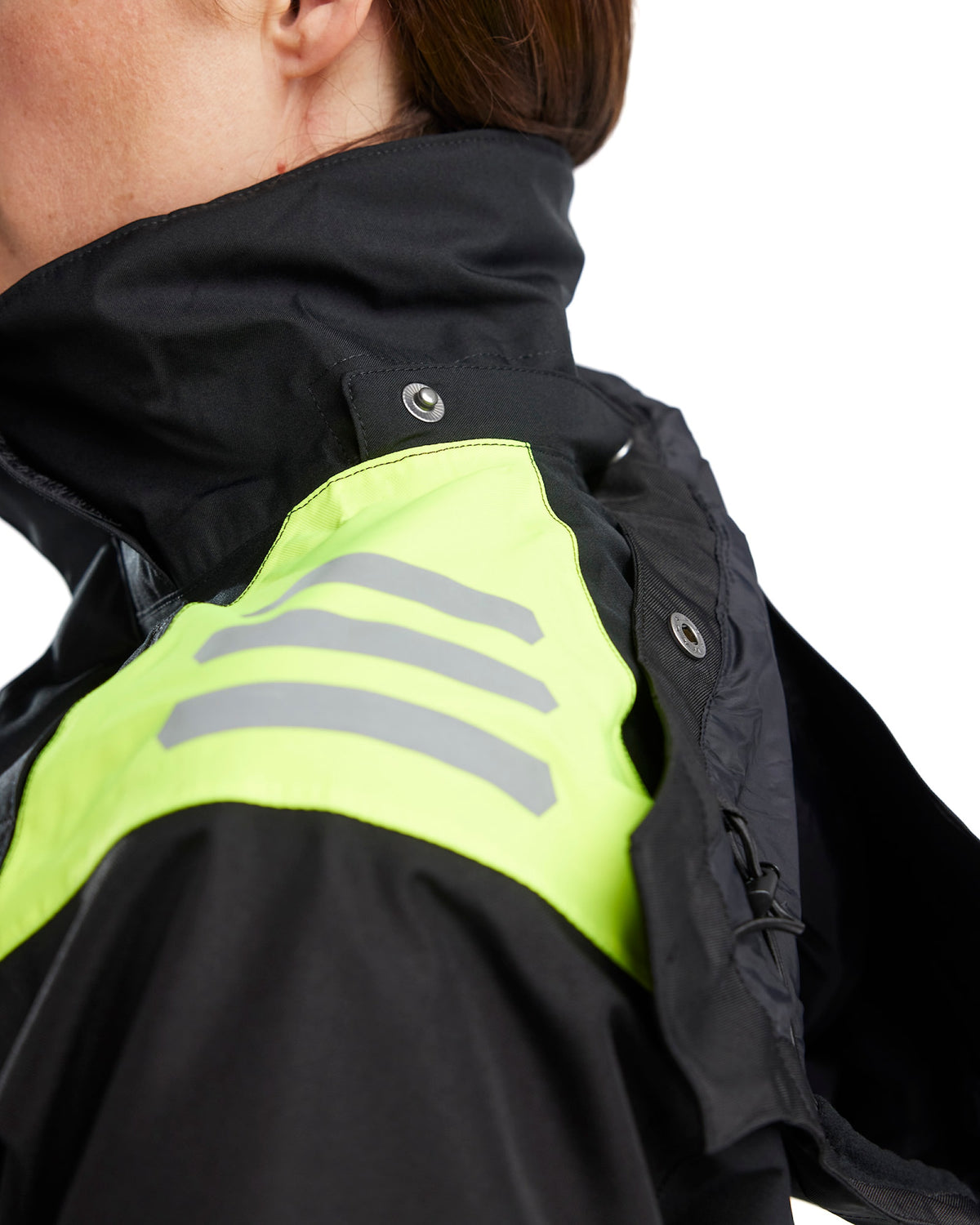 Blåkläder Damen 4430 Warnschutz Regenjacke Kl. 1 – schwarz/gelb