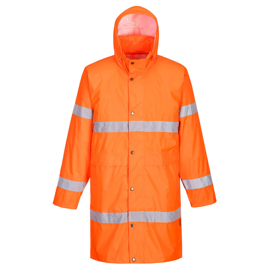 Portwest H442 Warnschutz PVC-Regenmantel – orange
