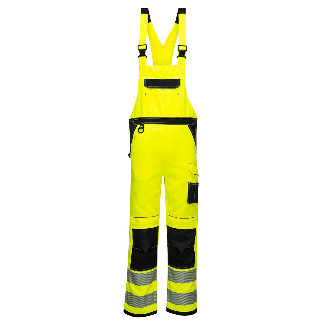 Portwest PW344 PW3 Warnschutz Latzhose – gelb/schwarz
