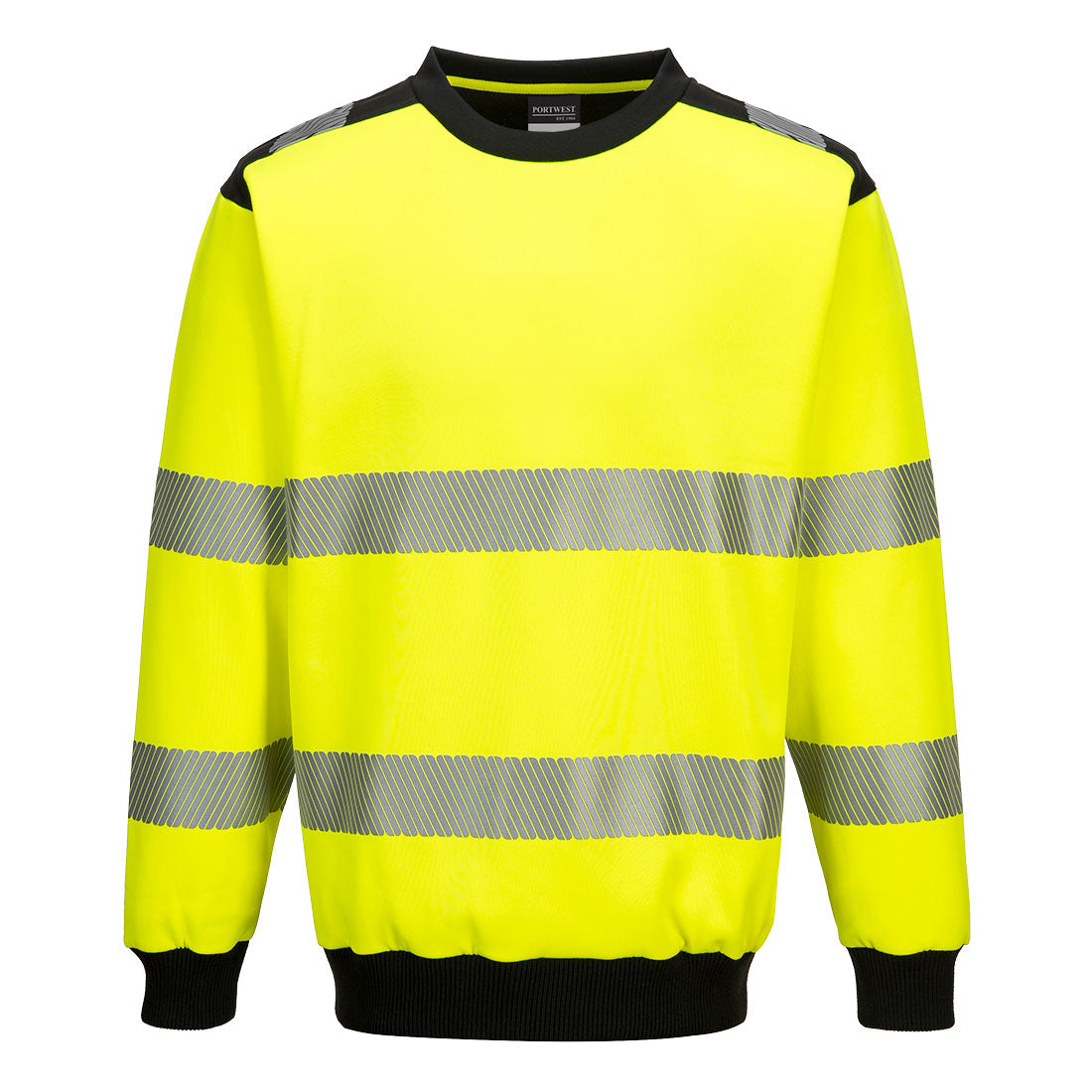 Portwest PW379 PW3 Warnschutz Sweatshirt – gelb/schwarz