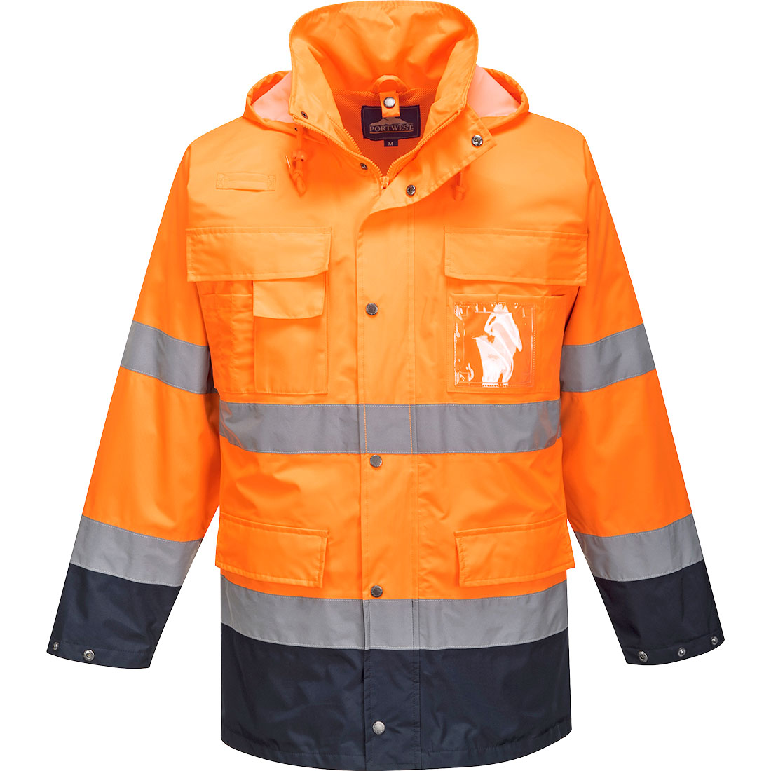 Portwest S162 Lite Warnschutz Regenjacke 3in1 – orange/marine