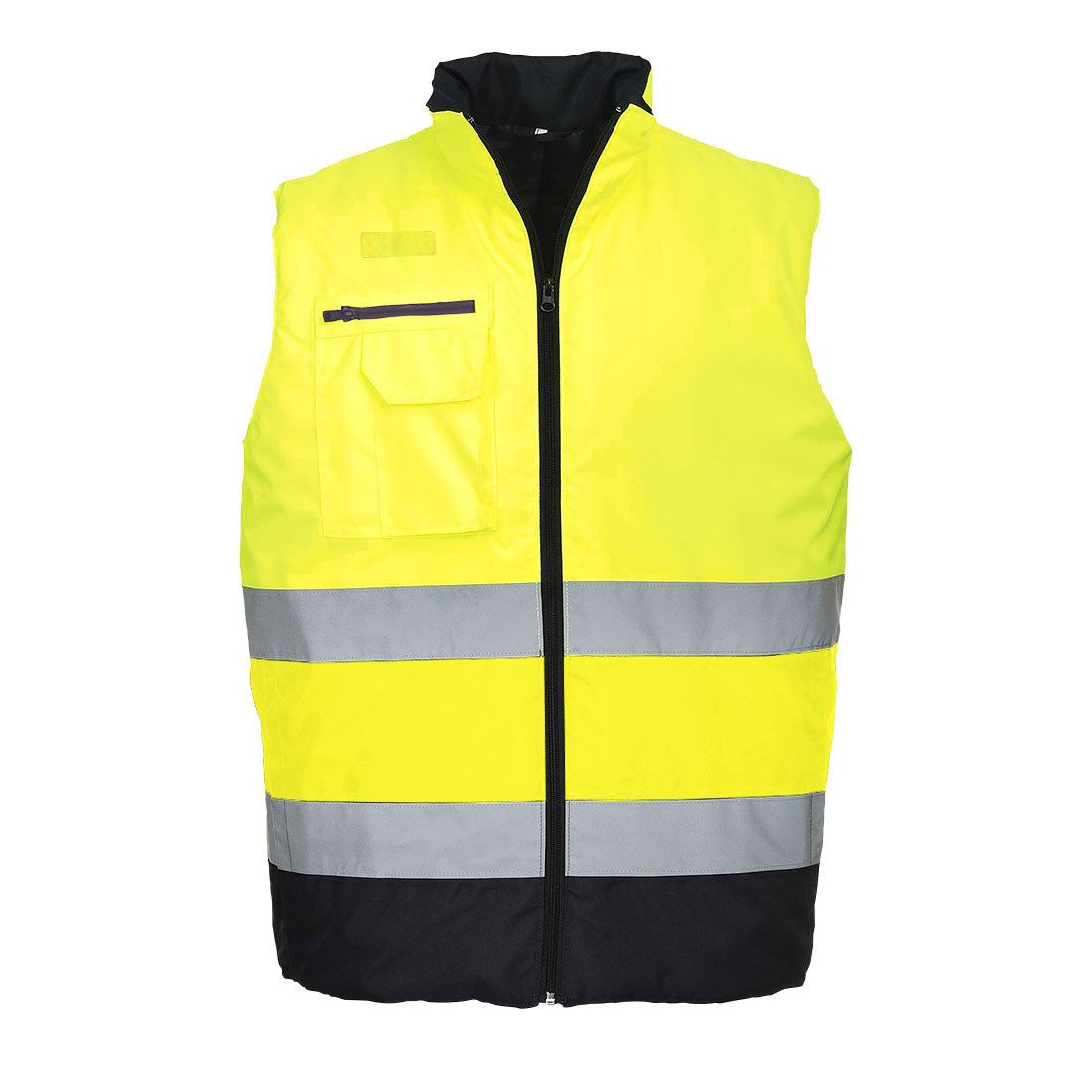 Portwest S267 Warnschutz Winterweste – gelb/marine
