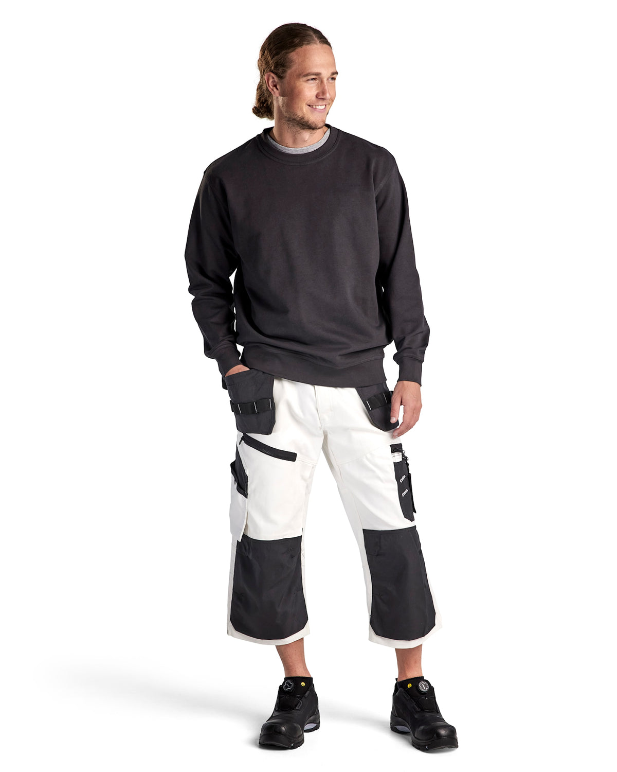 Blåkläder 3340 Rundhals Pullover – dunkelgrau