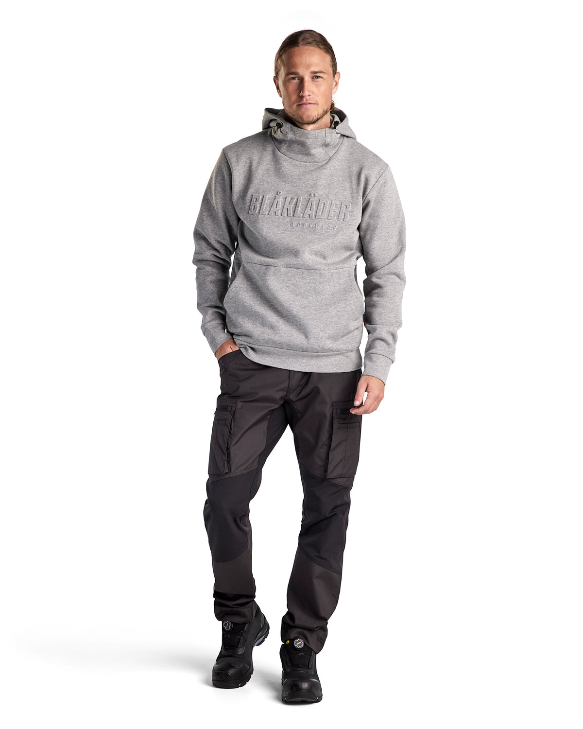 Blåkläder 3530 Kapuzen-Sweatshirt – grau-melange
