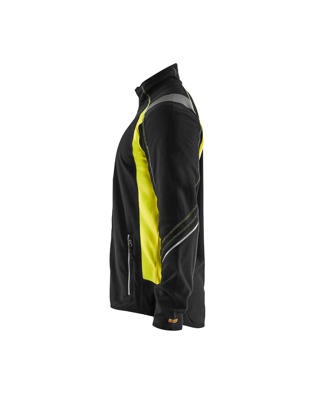 Blåkläder 4993 Microfleece-Jacke – schwarz/gelb