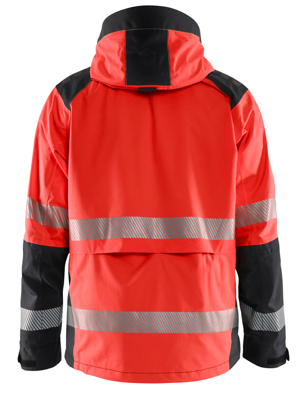 Blåkläder 4435 Warnschutz Regenjacke Kl. 3 – rot/schwarz
