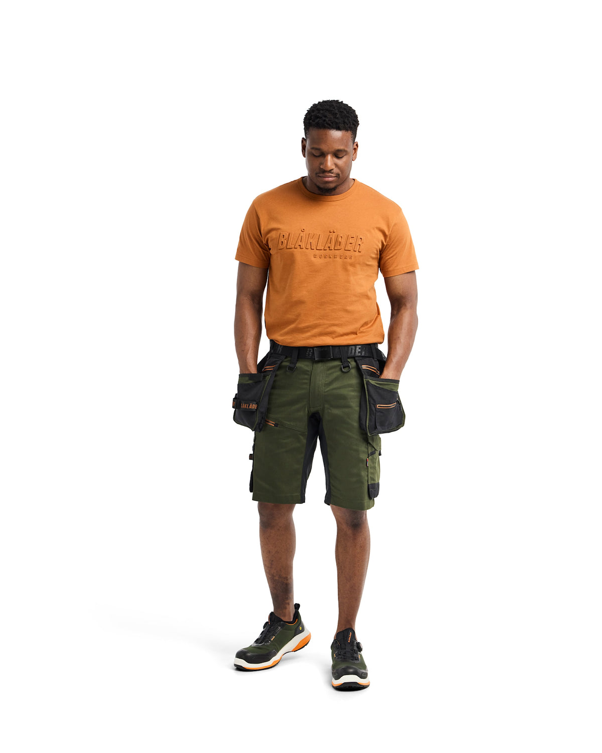 Blåkläder Striker Stretch Shorts – waldgrün/rost
