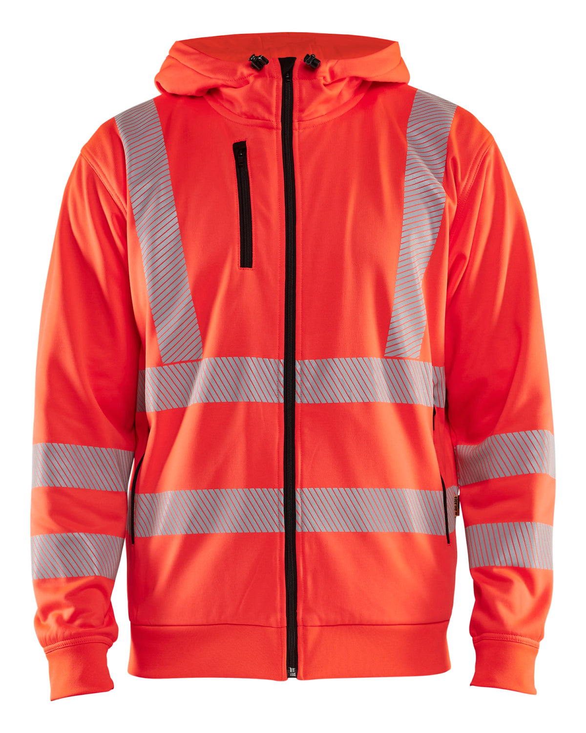 Blåkläder Kl. 3 3565 Warnschutz Kapuzen-Sweatjacke – rot