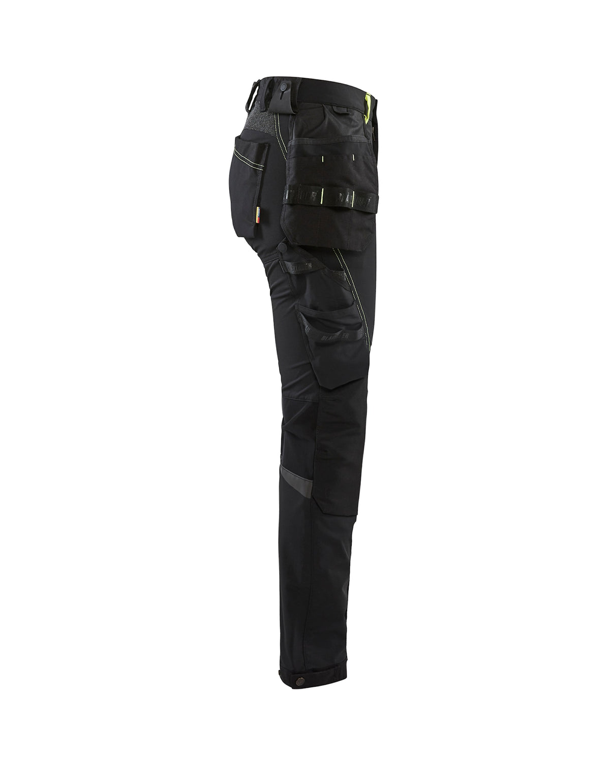 Blåkläder Damen 7192 Stretch Handwerkerhose – schwarz/gelb