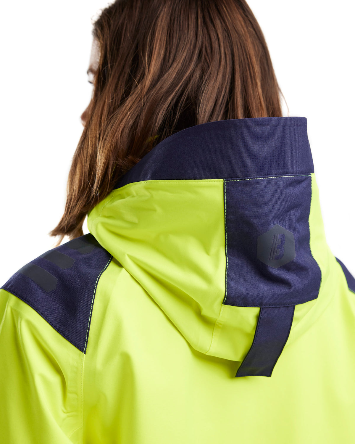 Blåkläder Damen 4436 Warnschutz Regenjacke Kl. 2 – gelb/marine