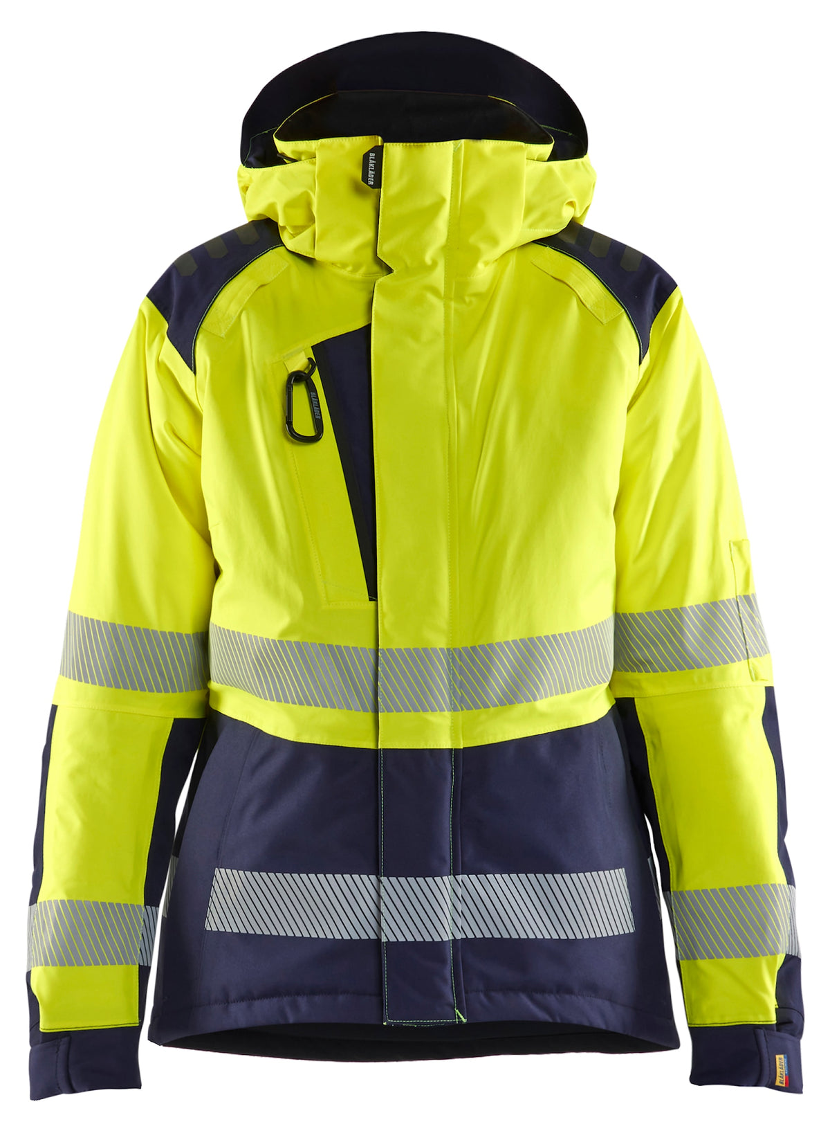 Blåkläder Damen 4456 Warnschutz Winterjacke Kl 2 – gelb/marine