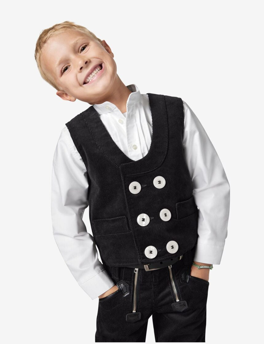 Kinder-Zunftweste Zwirn-Feincord "DAVID" - FHB®