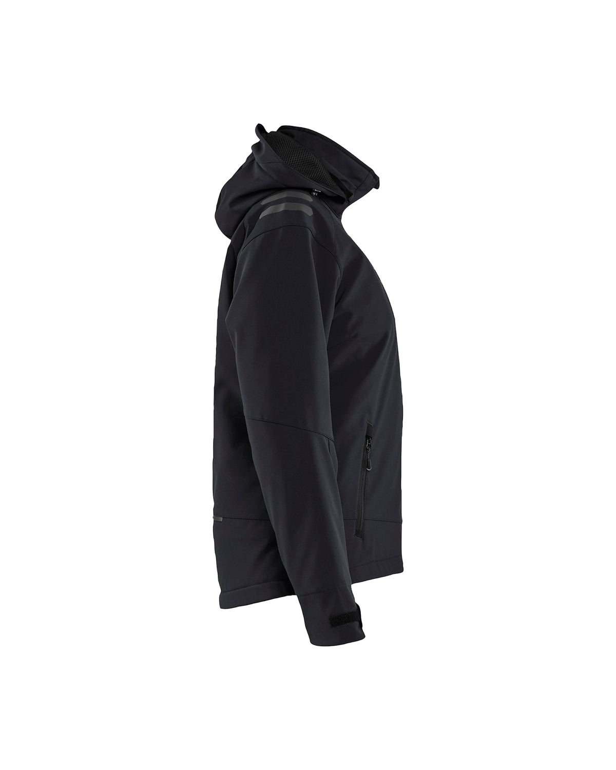 Blåkläder Damen Softshell Winterjacke – schwarz/rot