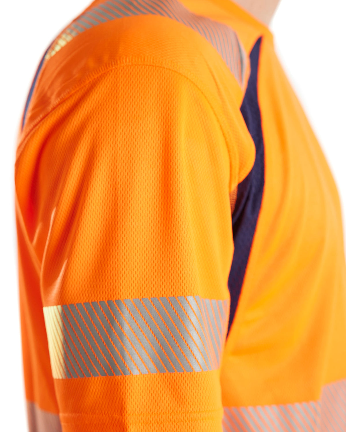 Blåkläder 3397 Warnschutz T-Shirt m. UV-Schutz – orange/marine