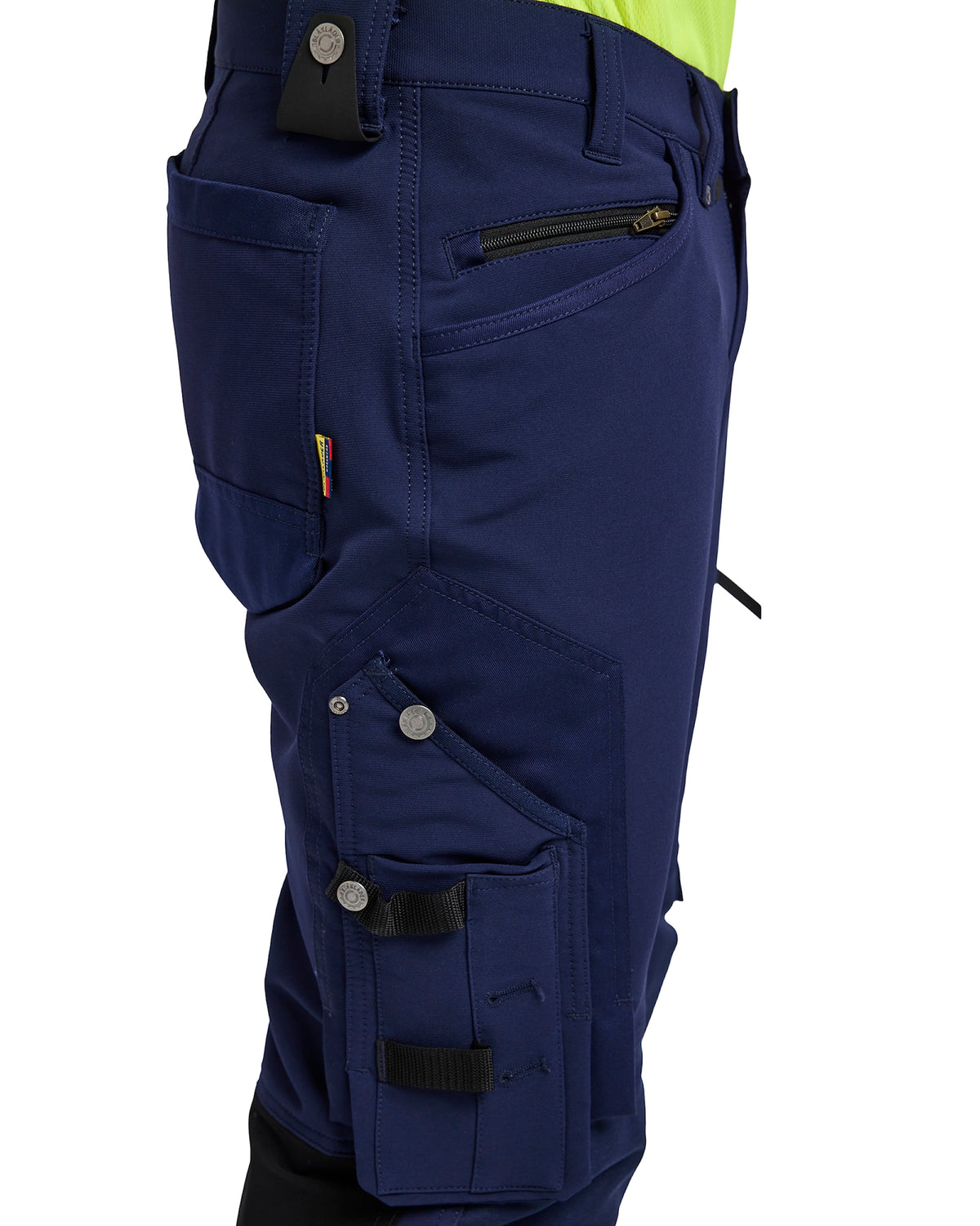 Blåkläder 1193 Warnschutz Stretch-Bundhose Kl. 1 – marine/gelb