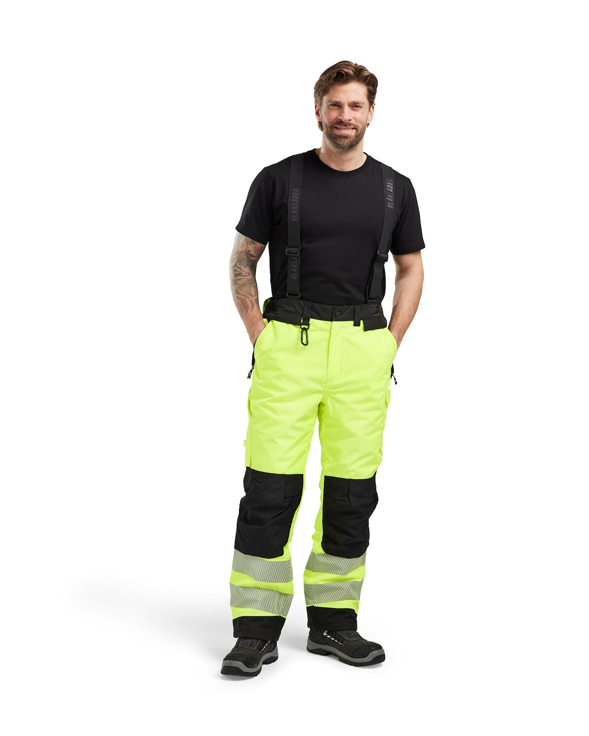Blåkläder 1875 Warnschutz Winterhose – gelb/schwarz