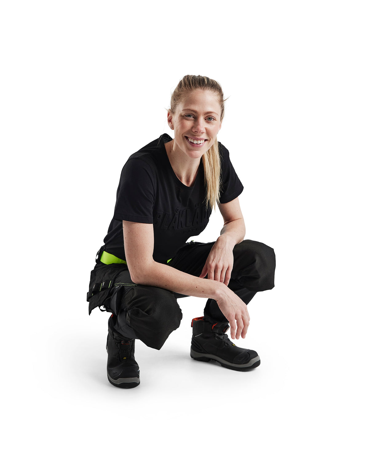 Blåkläder Damen 7192 Stretch Handwerkerhose – schwarz/gelb