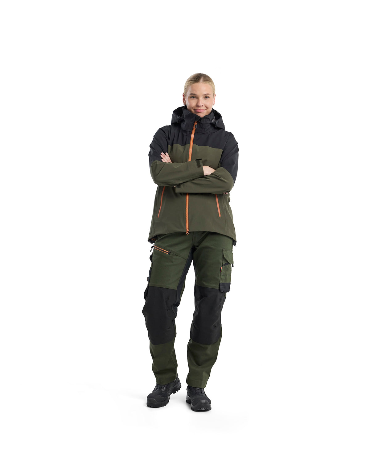 Blåkläder Damen Striker Shelljacke – waldgrün/rost