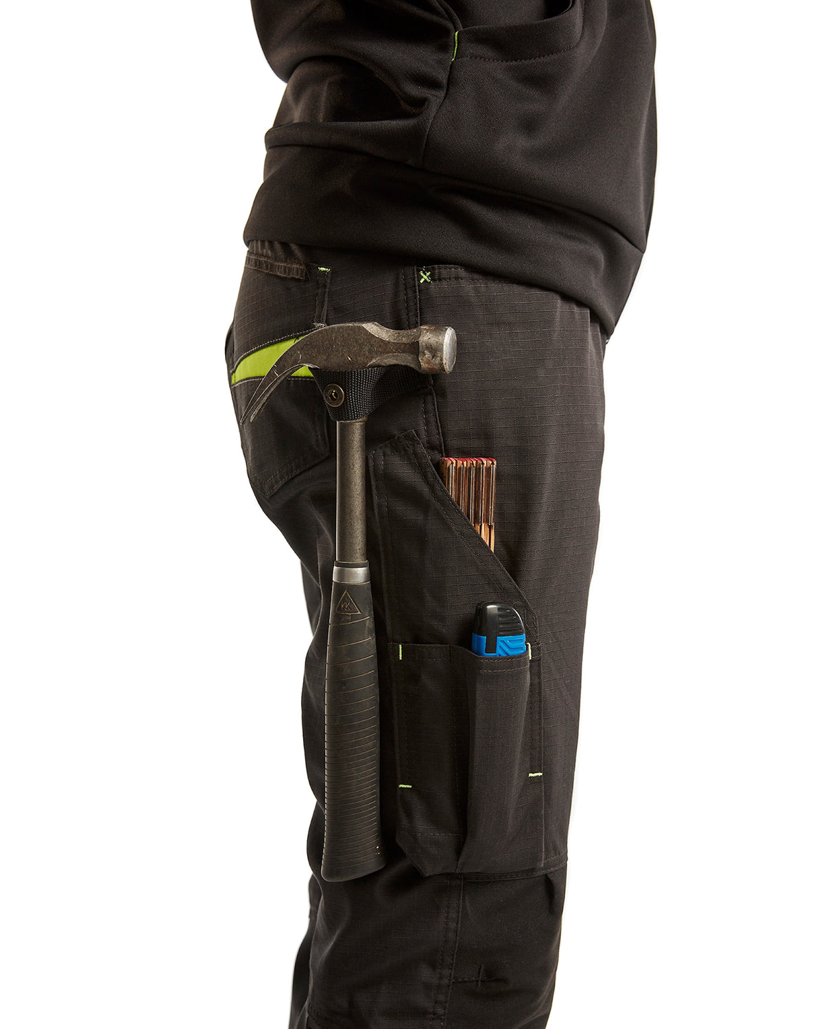 Blåkläder Damen 7195 Stretch Servicehose – schwarz/gelb