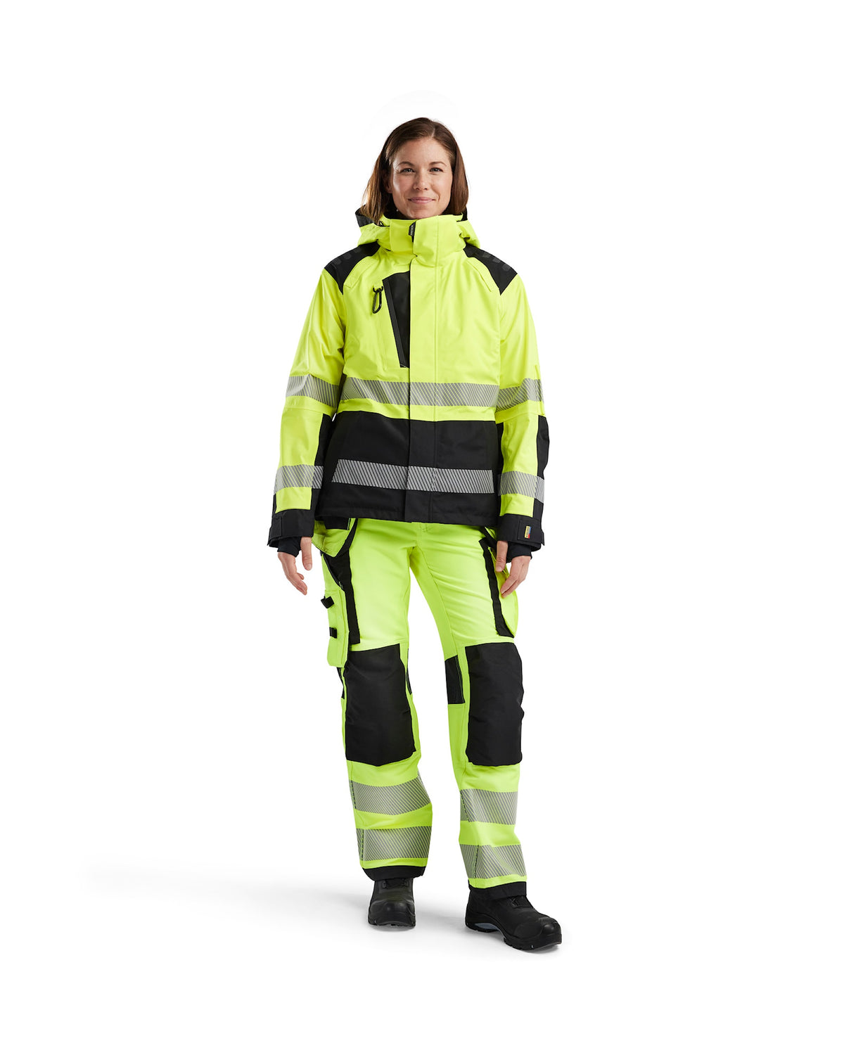 Blåkläder Damen 4436 Warnschutz Regenjacke Kl. 2 – gelb/schwarz