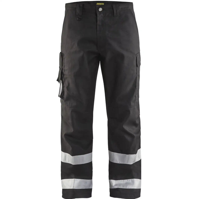 Blåkläder 1451 Reflexstreifen Bundhose Service schwarz – schwarz