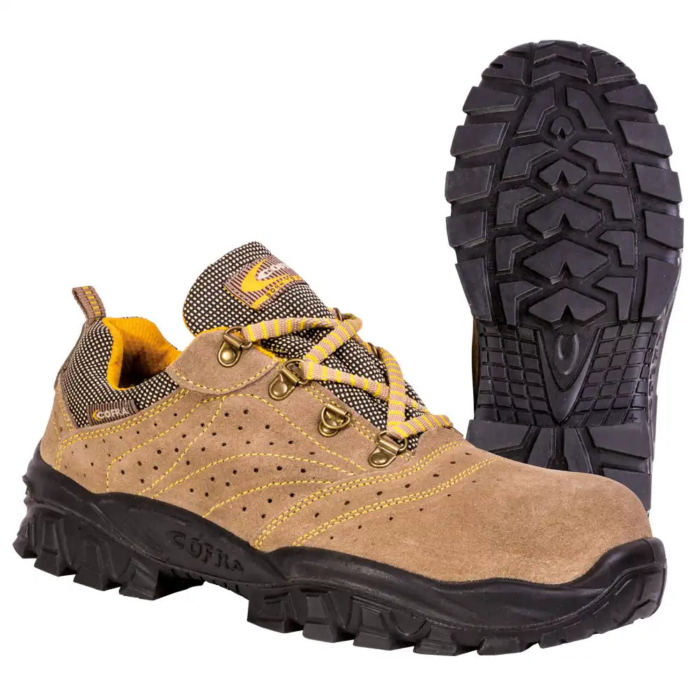 Cofra NEW Nilo Techno S1P Sicherheitshalbschuhe braun – braun