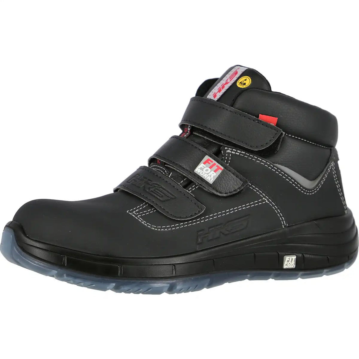 HKS Walker 1 S3 SRC ESD Sicherheitshochschuh schwarz – schwarz